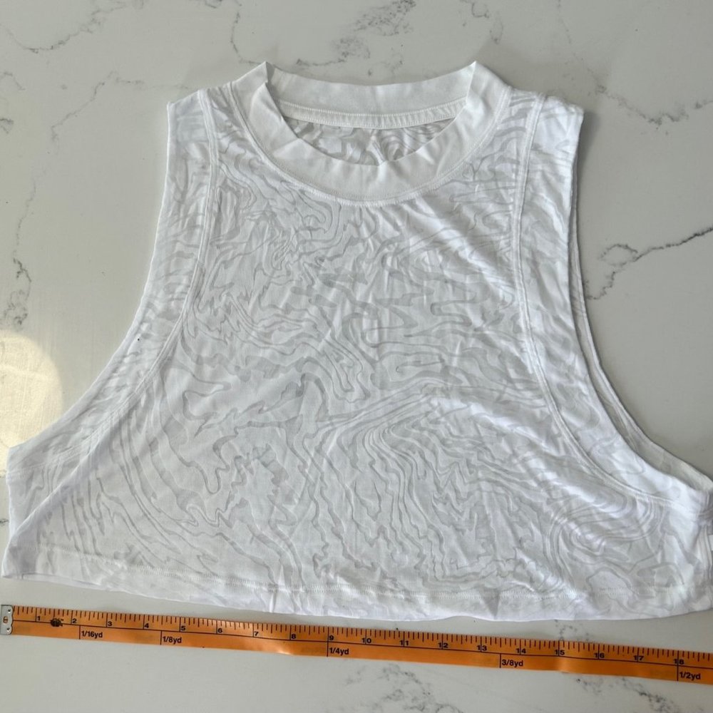 Lululemon White Oversized Crop